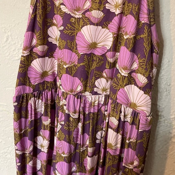 Kate Quinn Purple and Brown Floral Maxi Wide Leg Jumpsuit - Picture 6 of 6